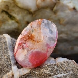 Free People Designer Ring Big Natural Agate Cabochon Stone Tibet Silver